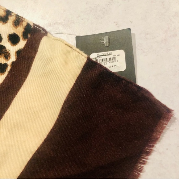 Area Stars Leopard Print Open Front Poncho, OS NWT - Picture 4 of 6